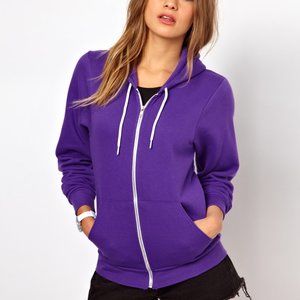 American Apparel Unisex Fleece Zip Hoodie